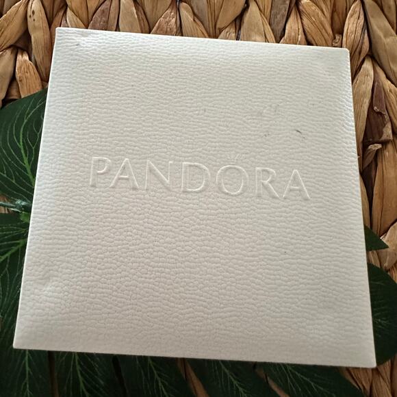 Pandora Sterling signed 925 Bracelet with two Murano sterling beads. - Picture 2 of 10